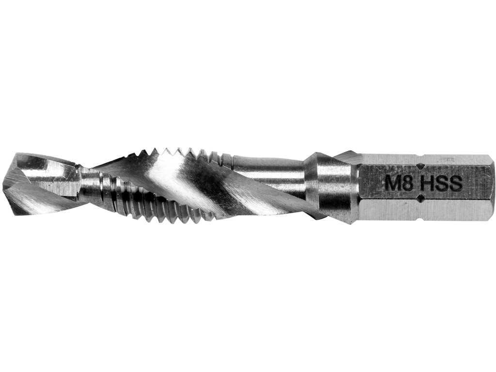 Broca grifos de combinación hss para perforación de metal m8  