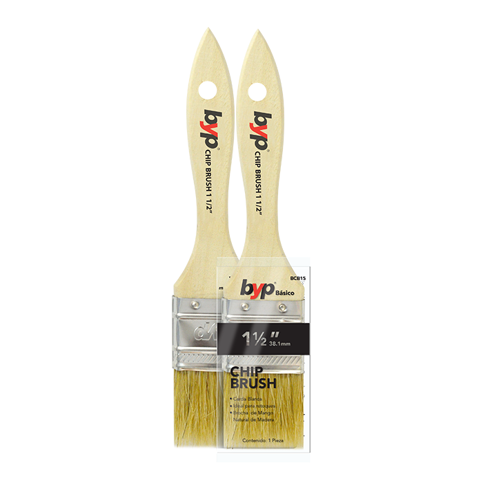Brocha chip brush 1500 1 1/2 mango madera 