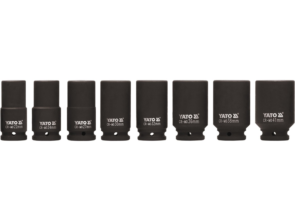 Copas impacto larga 3/4" 22-41mm 8 pzs 