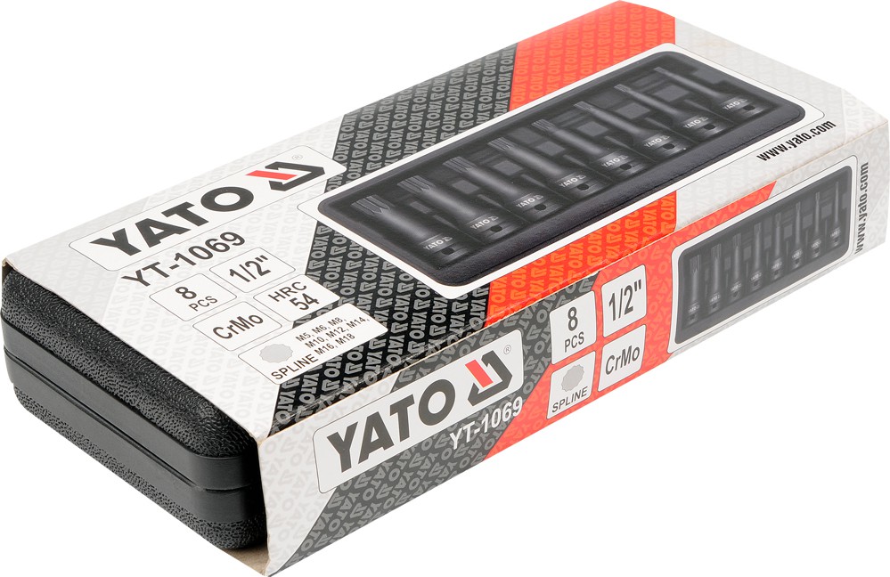 Copas impacto torx spline raiz 1/2 8 pzs 