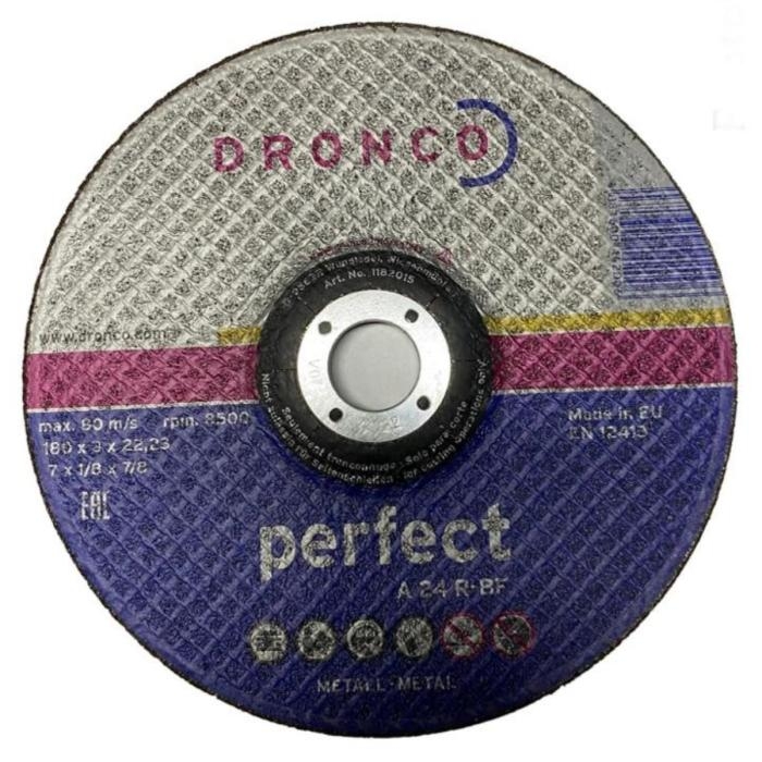 Disco para pulir Abombado A30T 7 x 6 x 22.2 DRONCO