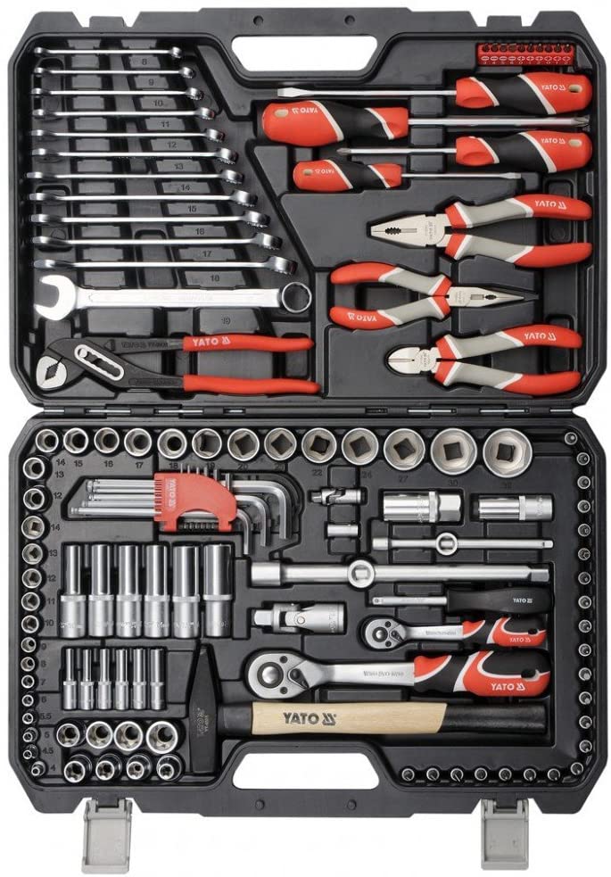 Jgo de ratchet y copas1/4 1/2 122pzs 