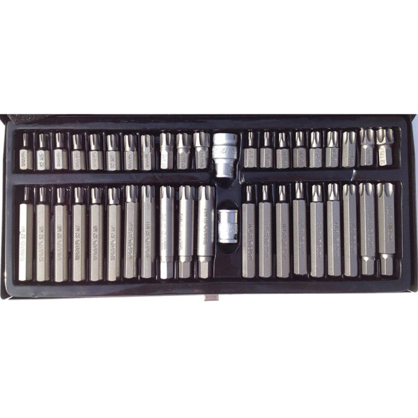 Juego puntas torx - ribe con seguro 42pzs 