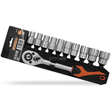 Juego ratchet y copas 3/8 11 pzs 10 - 22 mm  