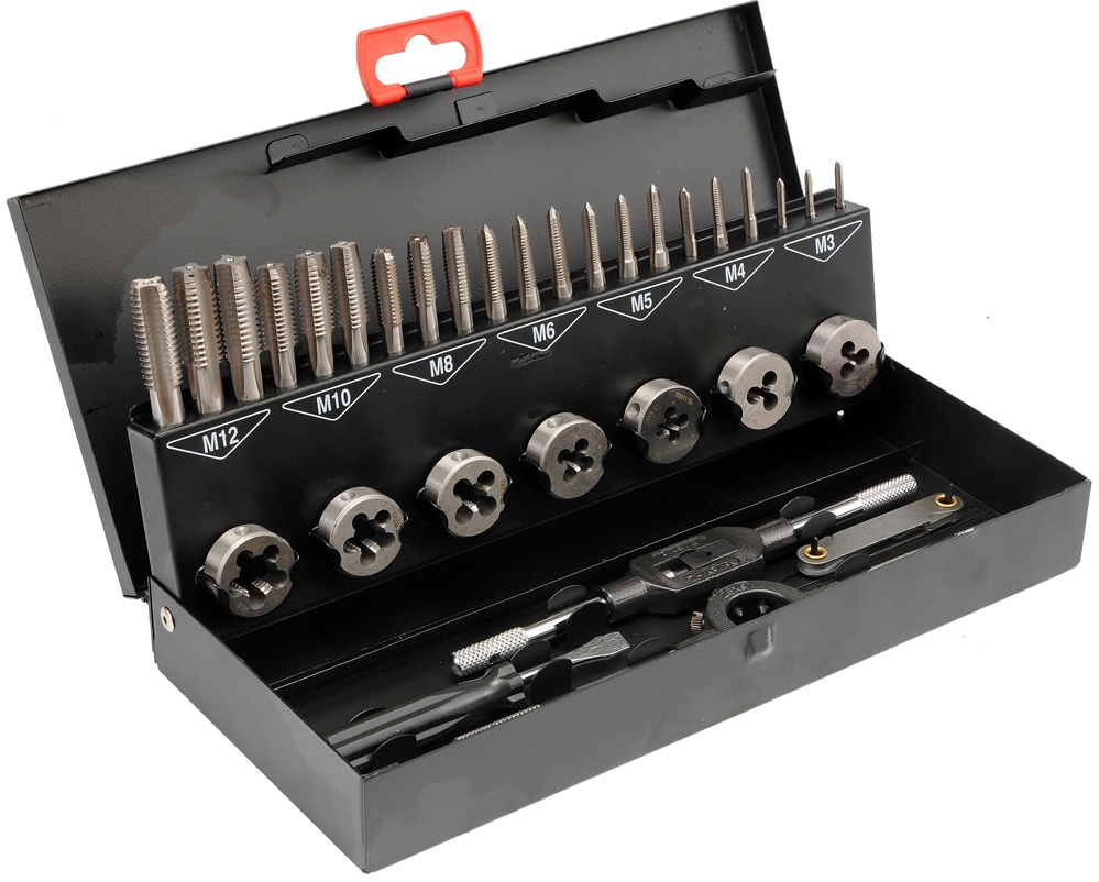 Machuelos y tarrajas m3-m12 32pcs 