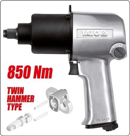 Pistola de impacto aluminio 1/2" 850 nm 