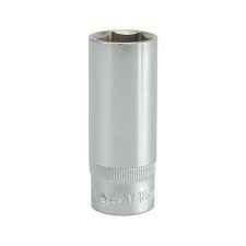 Copa larga hexagonal12mm 3/8" 6 pt crv
