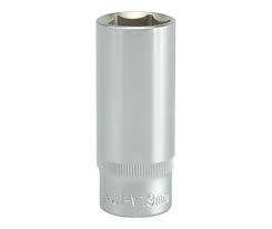 Copa larga hexagonal19mm 3/8" 6 pt crv
