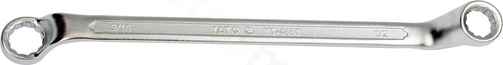 Llave doble corona acodada 1/2"x9/16"