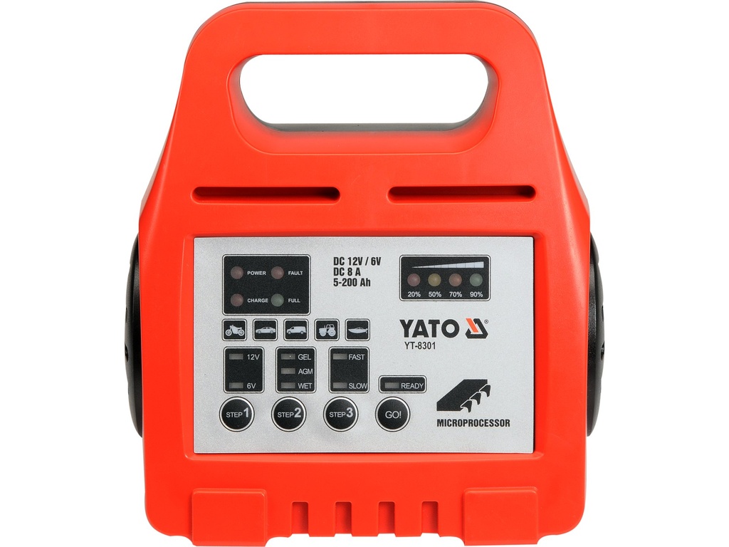 Cargador de baterias portatil 8a 