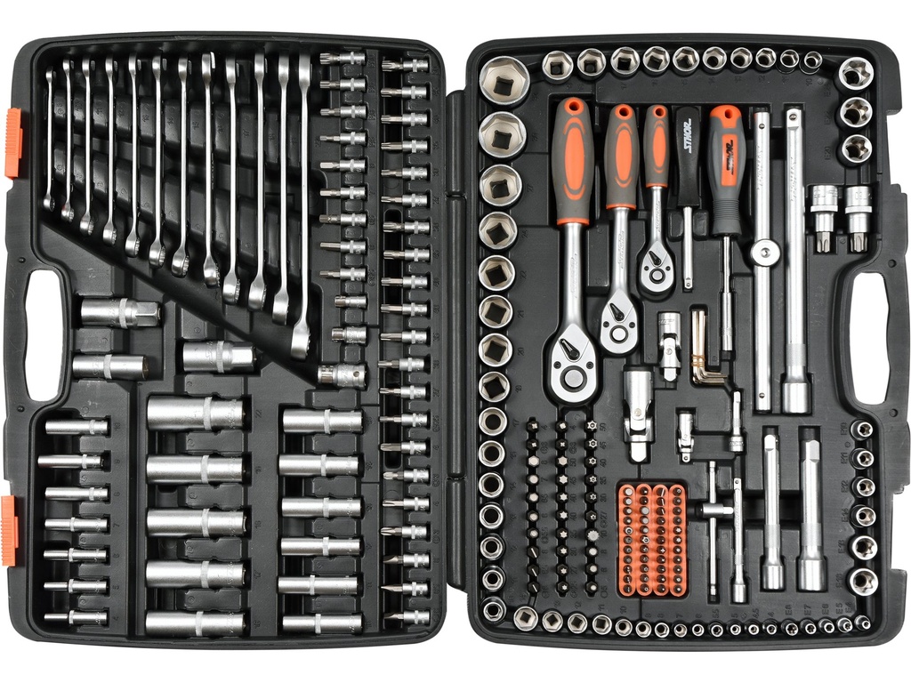 Juego de ratchet y copas 1/2 216 pcs 