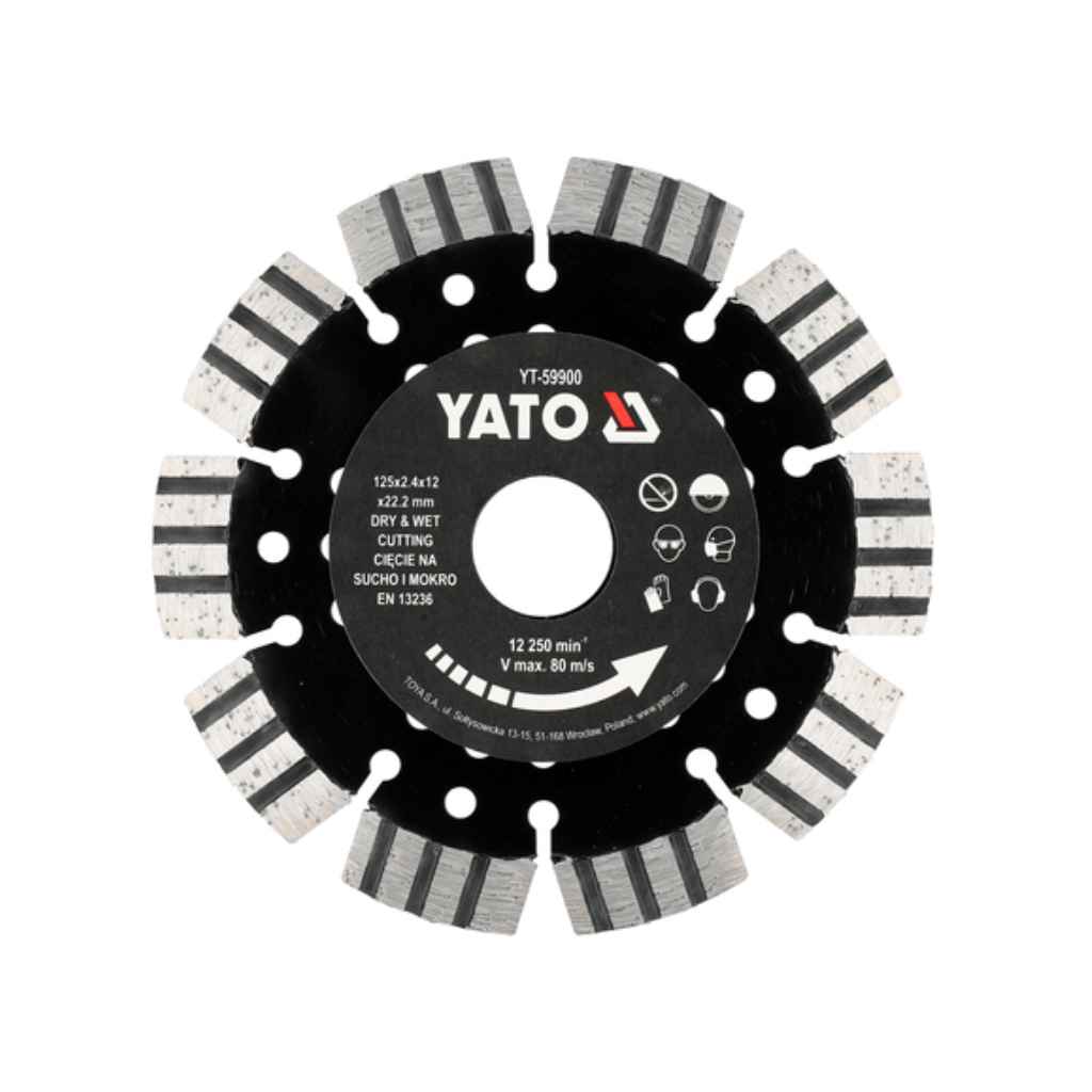 Disco de diamante segmentado corte rudo de 5"