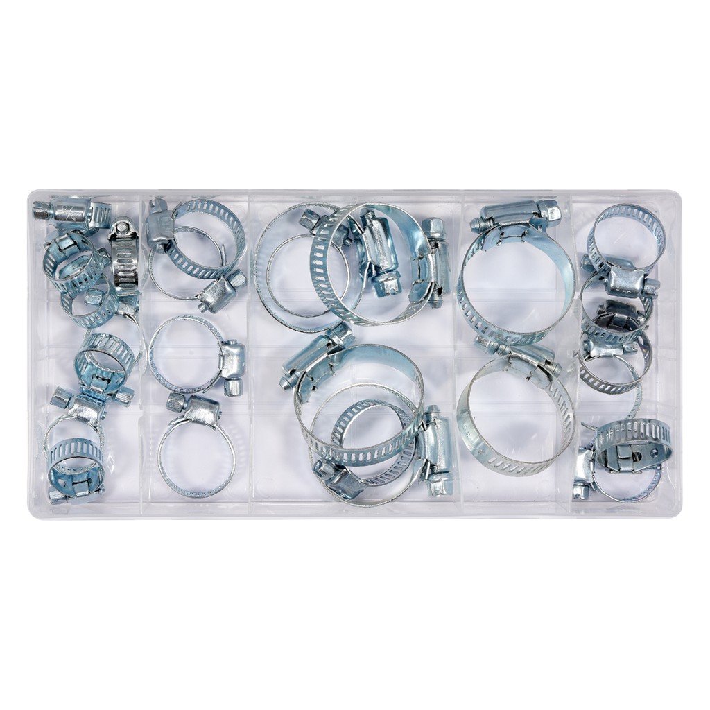 Abrazadera metálica, caja de 26 pcs.  