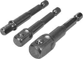 Adaptador de barreno para copa hex 1/4 3/8 1/2 