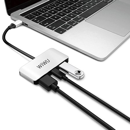 Adaptador usb-c 3 en 1 - 1xusb3.0 1xtipo-c 1xhdmi 