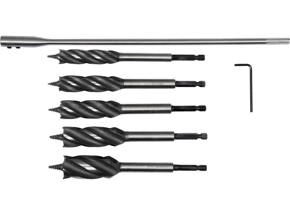 Broca avellanadora para madera 7 pzs 1/4  