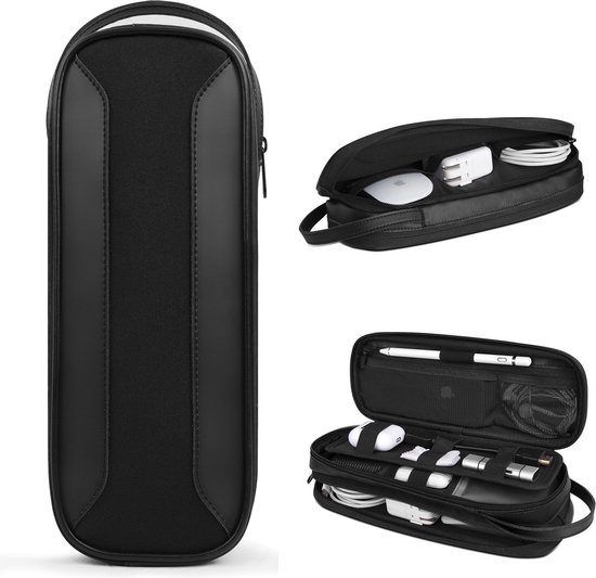 Bolso organizador para gadgets impermeable negro
