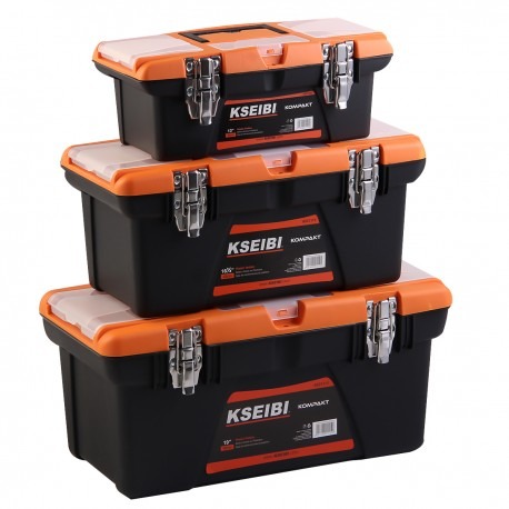 Caja plastica broche metalico 13-16.5-19" 