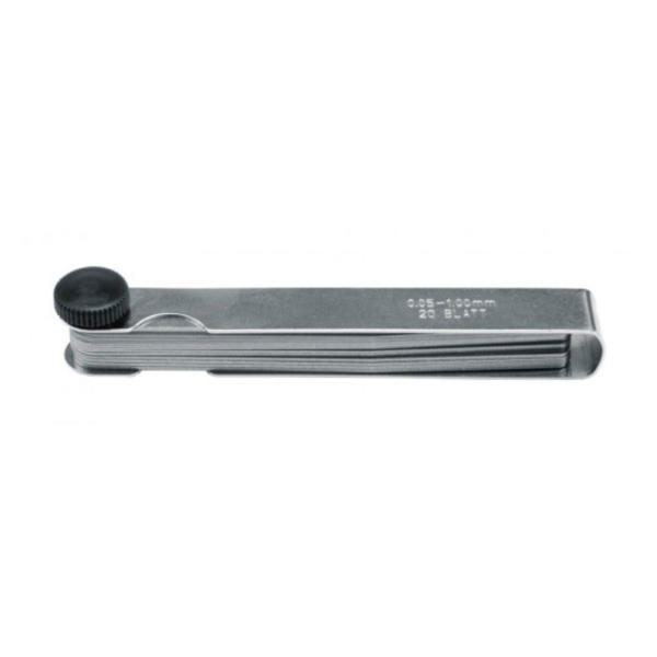 Calibrador de hojas 0.05-1.00mm 13pzs  