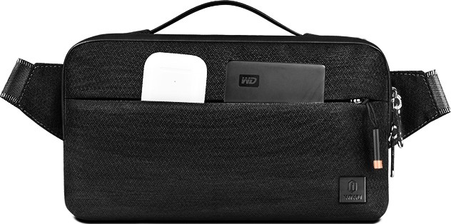 Cangurera para hombre negra