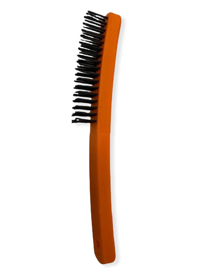 Cepillo de alambre de 3x17 filas mango cover