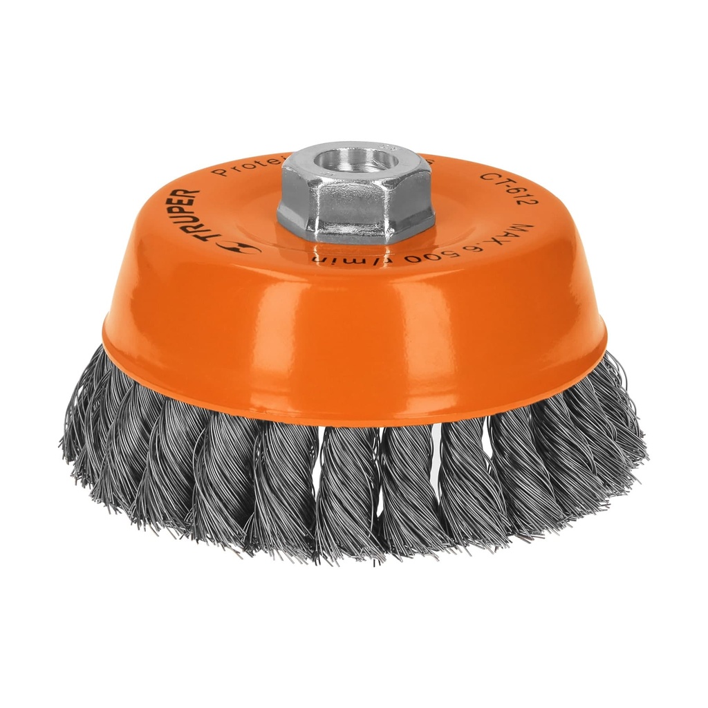 CEPILLO DE ALAMBRE TRENZADO 5"; MARCA: TRUPPER; COD. 11541