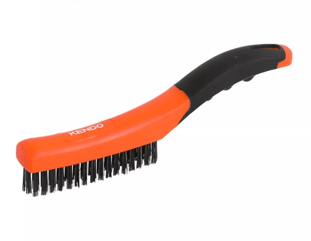 Cepillo mango plastico 4 filas de 10"  