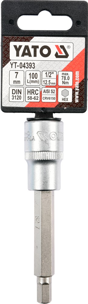 Copa allen larga 7mm 1/2  
