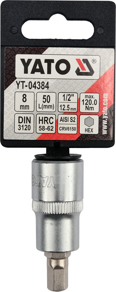 Copa hexagonal 8mm x 2 raiz 1/2 