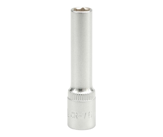 Copa hexagonal larga 6mm 1/4" 6pt crv  