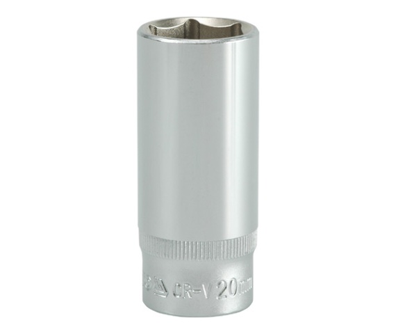 Copa larga hexagonal 20mm 3/8" 7 pt crv 