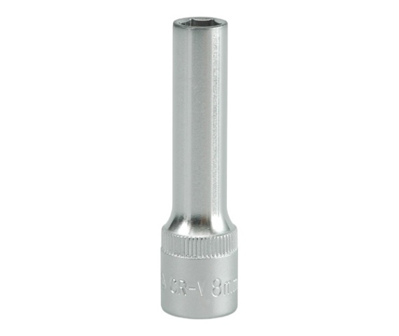 Copa larga hexagonal8mm 3/8" 6 pt crv 