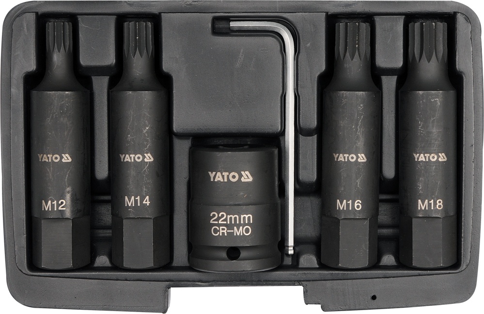 Copas de punta spline de impacto 3/4 6 pzs 