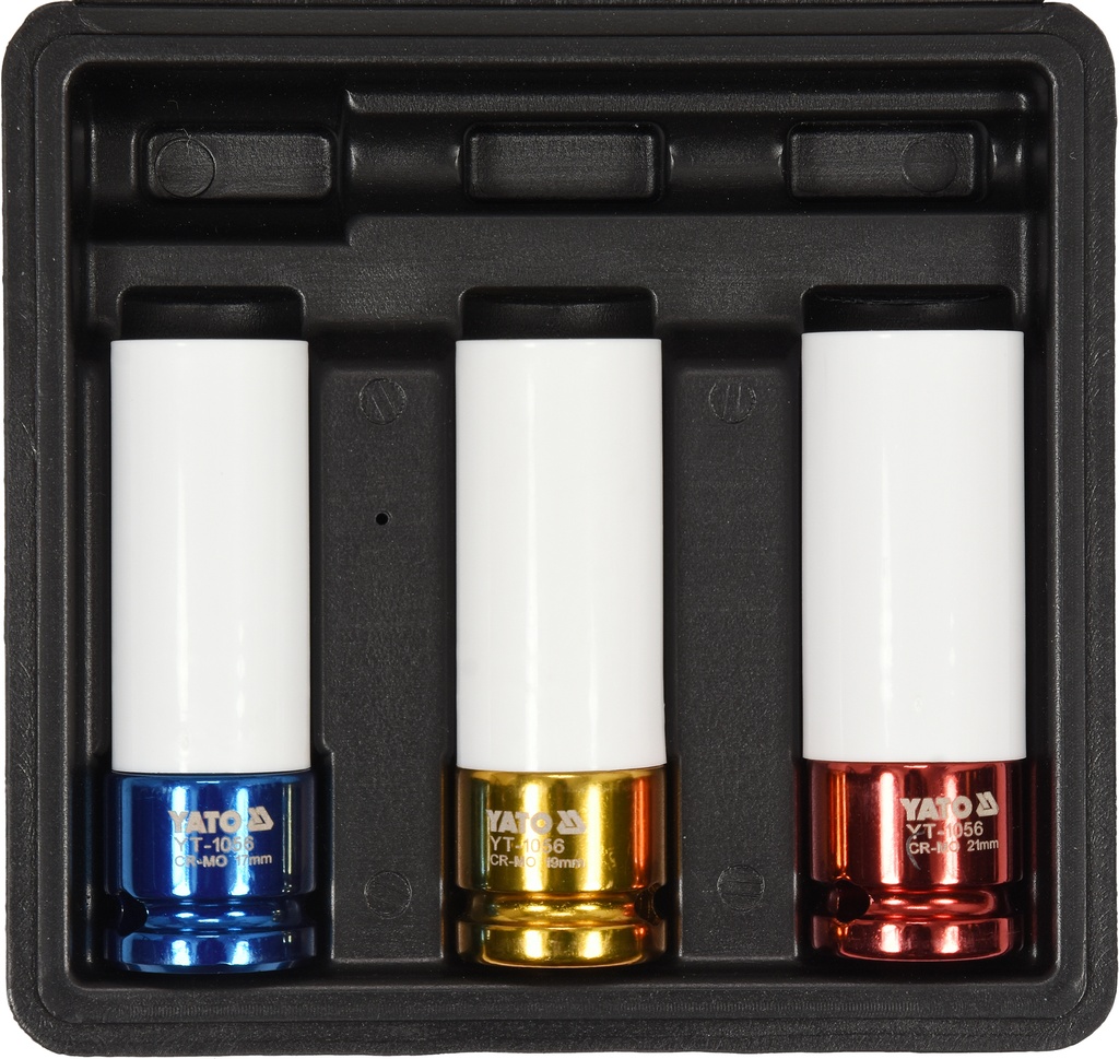 Copas para tuerca cromada 3pzs (171921mm)  1/2 