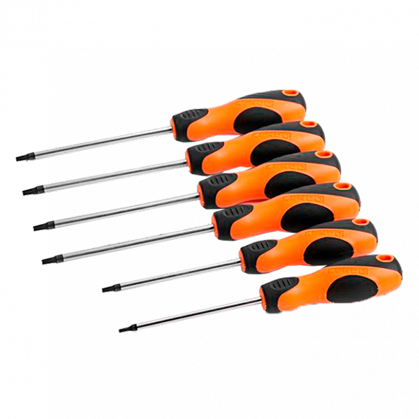 Desarmadores torx juego 6 pzs