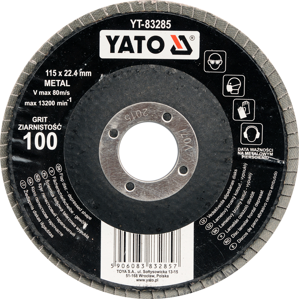 DISCO FLAP 4 1/2 GRANO 100 YATO YT-83285