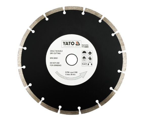 Disco para concreto segmentado 9" 
