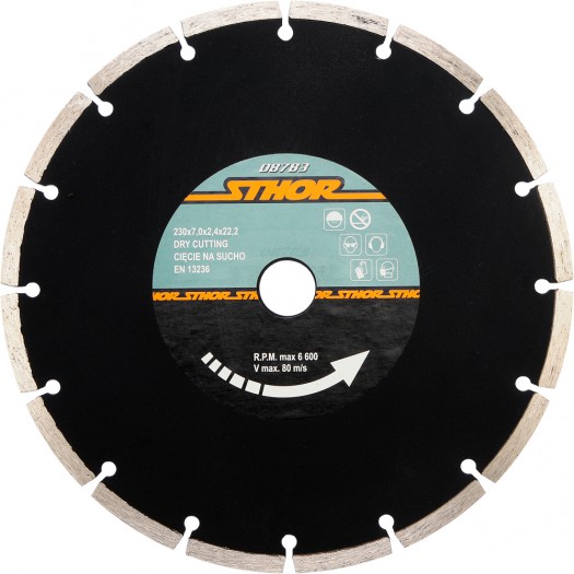 Disco para corte segmentado de 9" 
