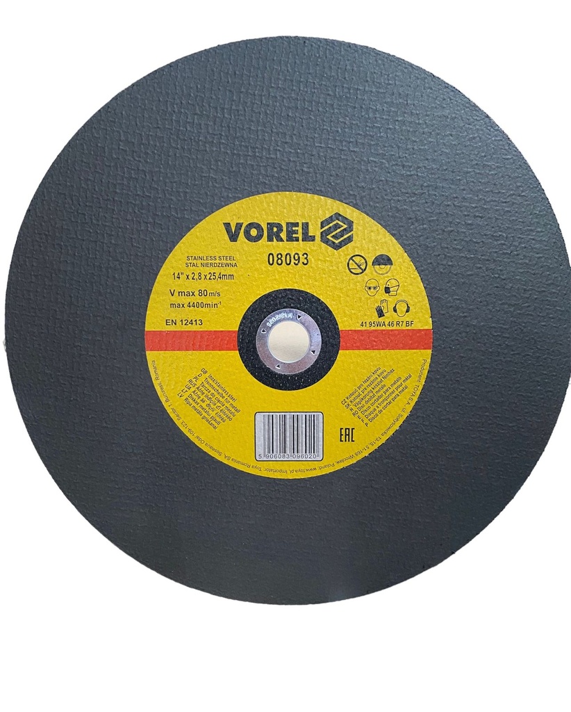Disco para corte metal inox 14 x 2.8 mm  