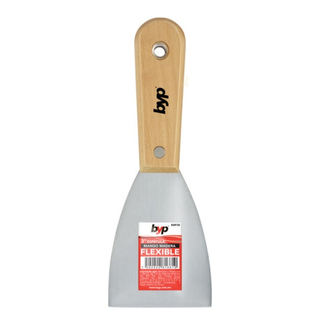 Espatula de madera flexible 3"