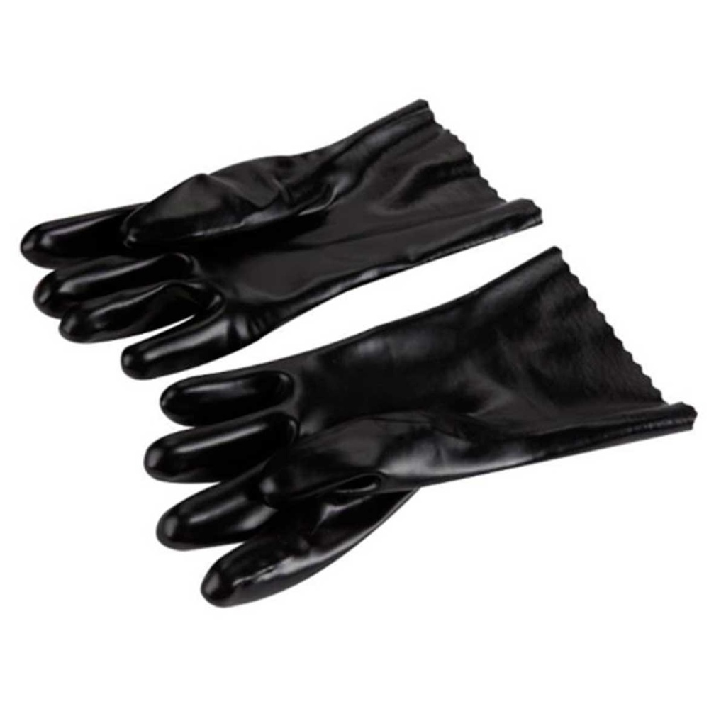 Guante pvc negro 12" industrial  