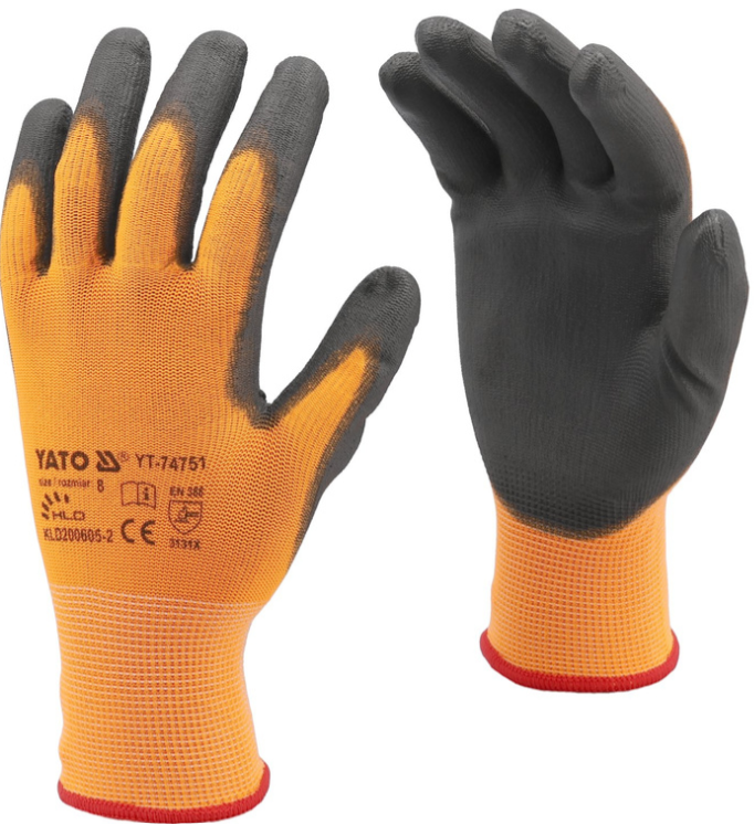 Guante touch poliuretano 9" 