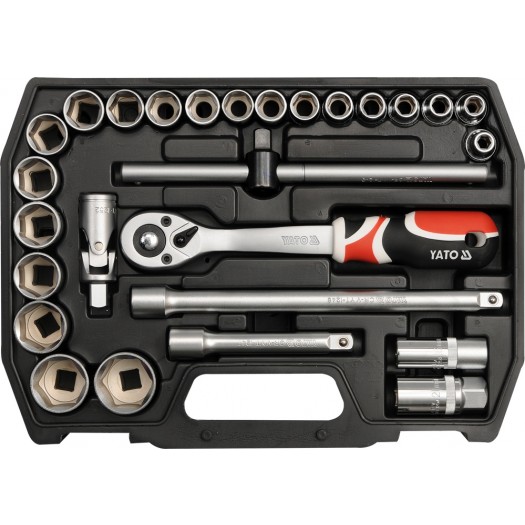 Juego copas y ratchet 1/2" 27pzs