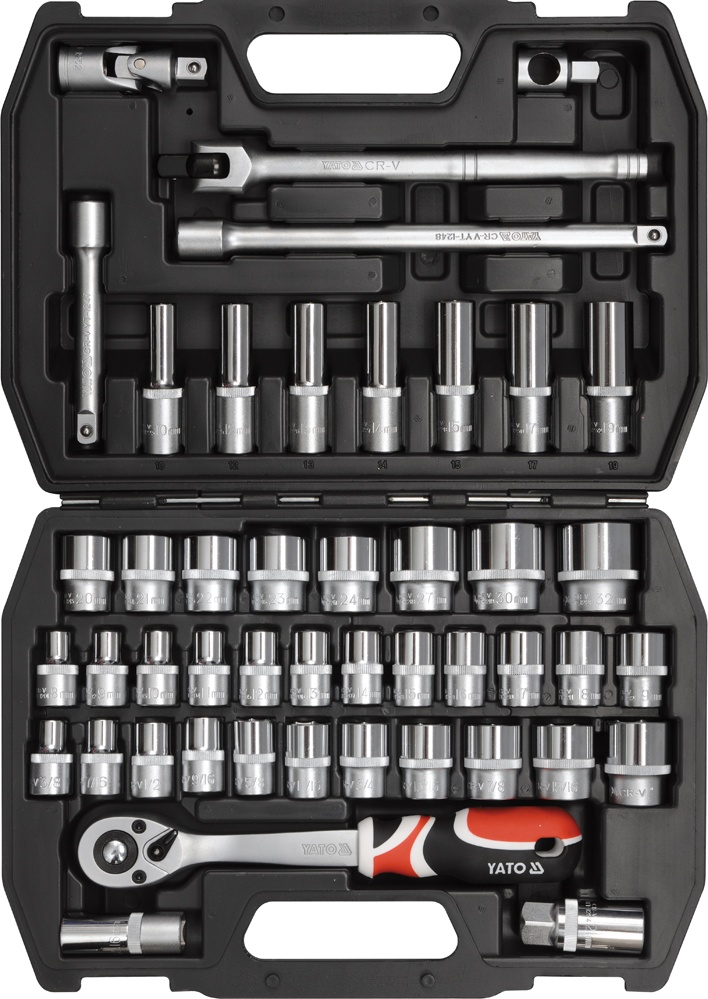 Jgo de ratchet y copas 1/2 46pzs 