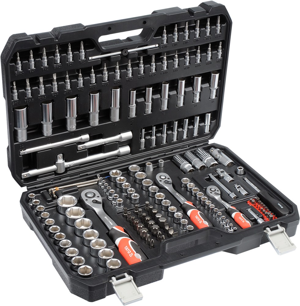 Jgo de ratchet y copas 1/4 3/8 & 1/2 173pzs
