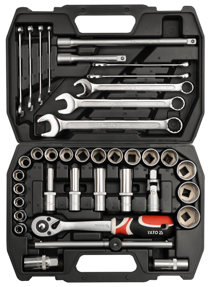 Juego copas y ratchet1/2" 38pzs 