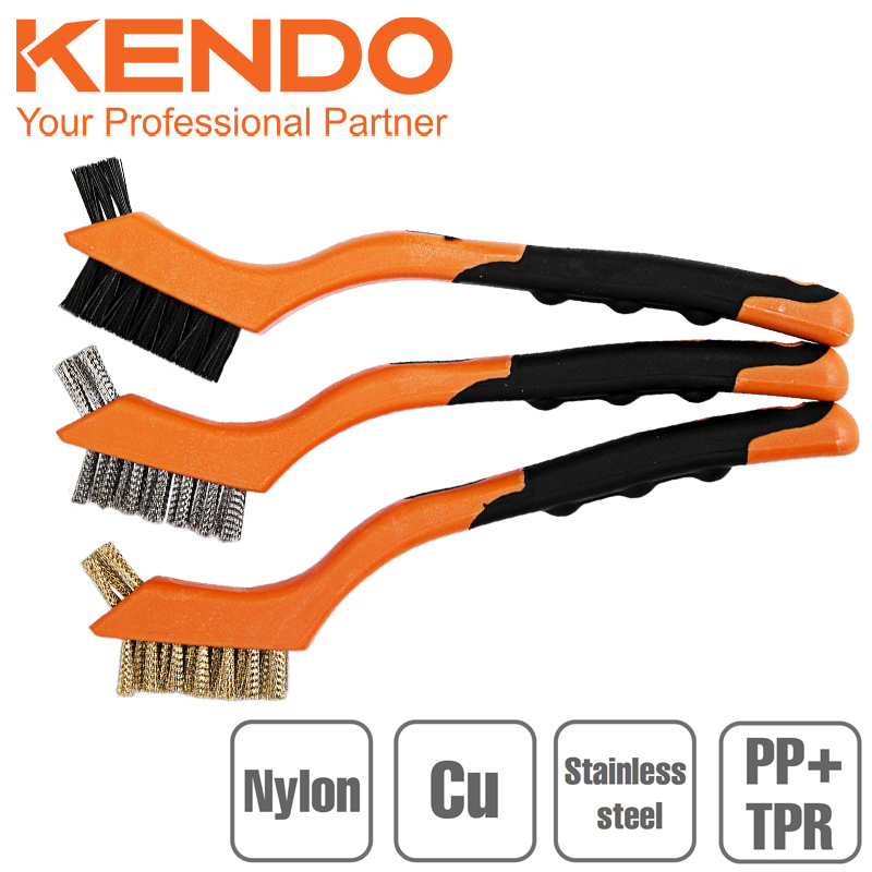 Juego de cepillos 3 pzs de 7"  