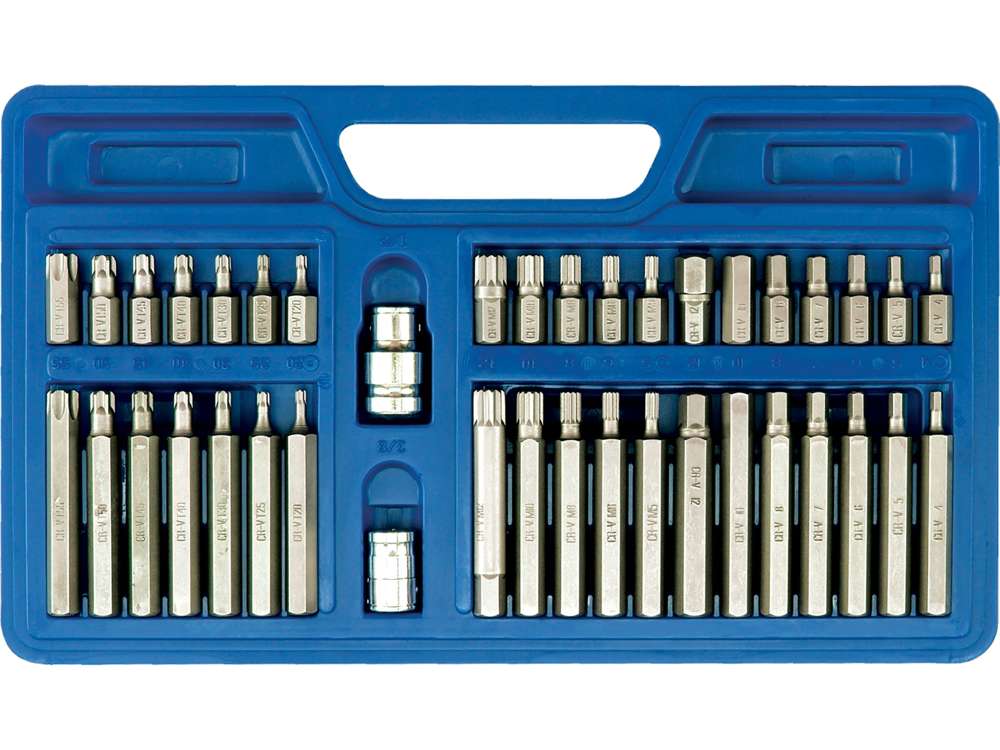 Juego de puntas mixtas /hex torx spline/ 40pzs  