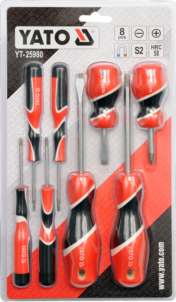 Juego destornilladores 8pzs