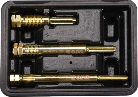 Juego escariadores para eje de bujias precalentamiento 3pzs 